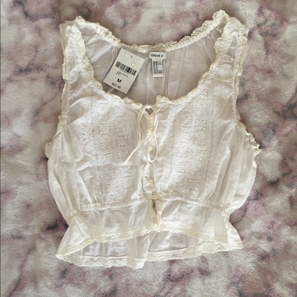 Forever 21 white top